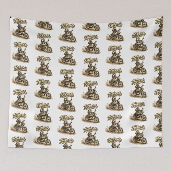 Item preview, Bikers Be Aware Vintage Chopper Rider Retro Motorcycle Art designed and sold by Hookesmode.