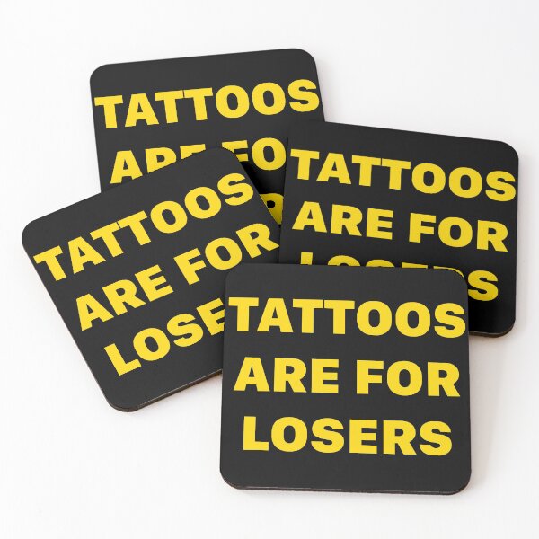 Item preview, Tattoos are for Losers designed and sold by ArtByKevG.