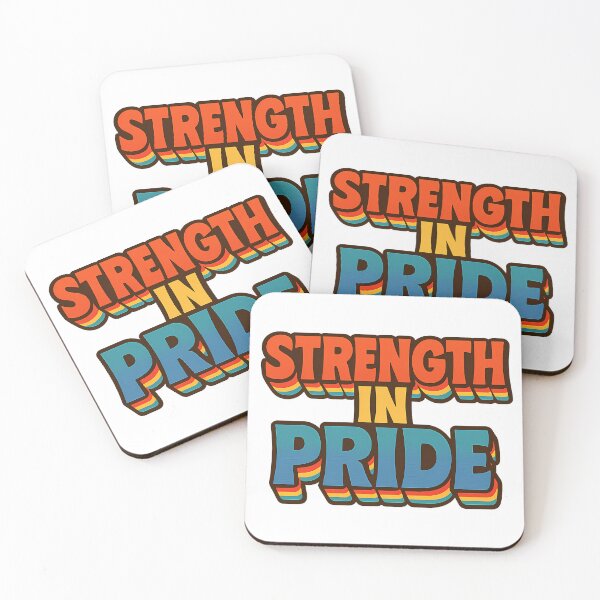 Item preview, Strength in Pride - Bold Retro Rainbow LGBTQ designed and sold by Haus Of Sin.
