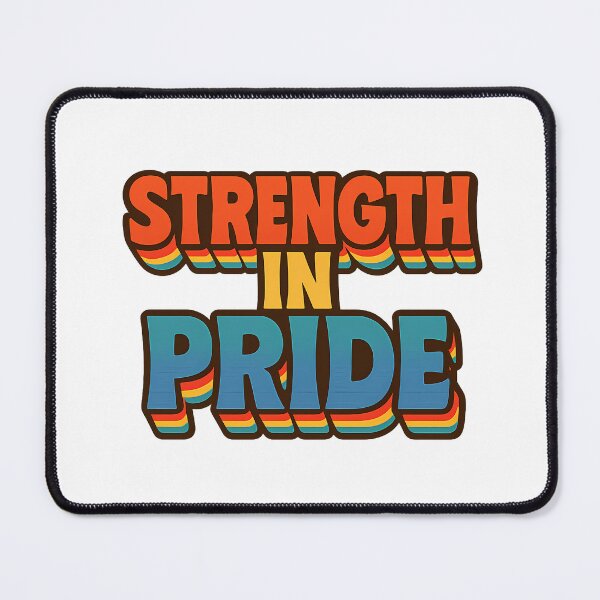 Item preview, Strength in Pride - Bold Retro Rainbow LGBTQ designed and sold by Haus Of Sin.