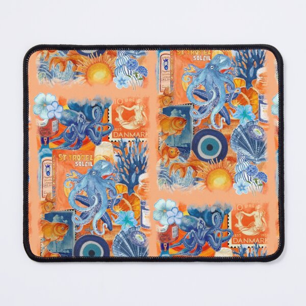 Item preview, Orange and Blue Collage designed and sold by Collage Gallery.