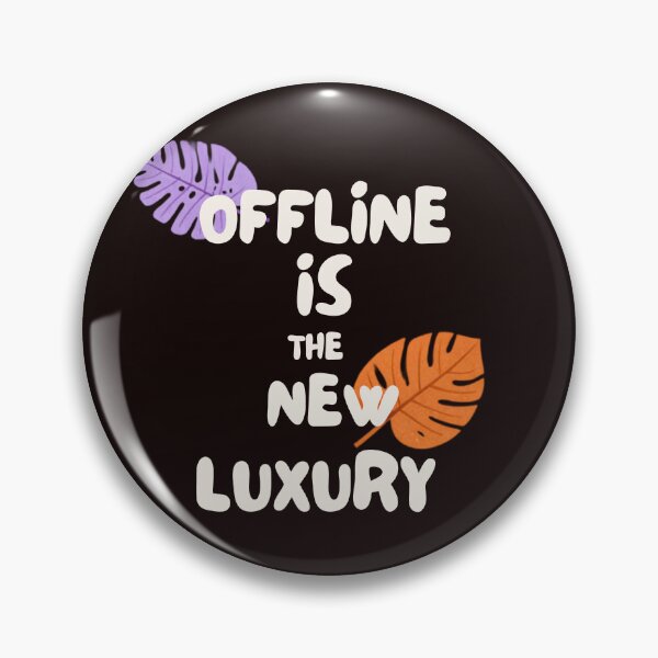 Item preview, Offline is The New Luxury Digital Detox Retro Aesthetic designed and sold by DesignVaultLab.