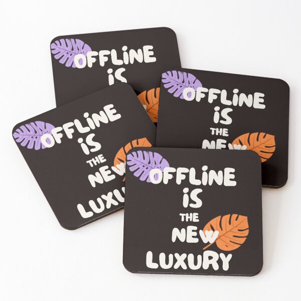 Item preview, Offline is The New Luxury Digital Detox Retro Aesthetic designed and sold by DesignVaultLab.