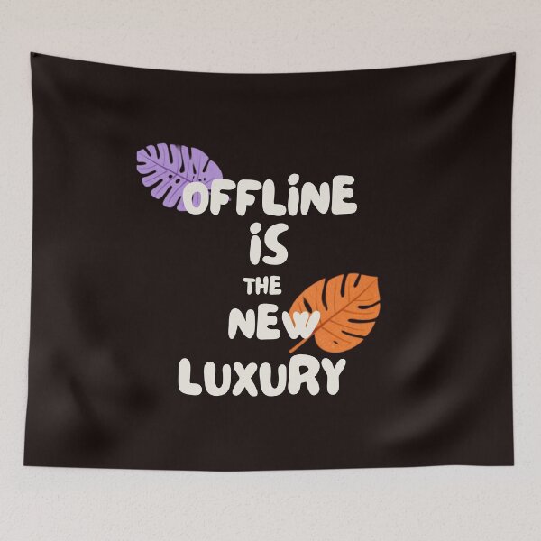 Item preview, Offline is The New Luxury Digital Detox Retro Aesthetic designed and sold by DesignVaultLab.