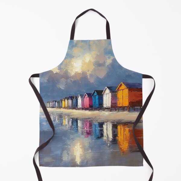 Item preview, Abstract Beach Hut Love Contemporary Modern Landscape designed and sold by davidelder.