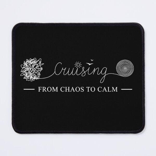 Item preview, From chaos to Calm Continuous Line Art Cruise Lover Design White designed and sold by gauthier-studio.