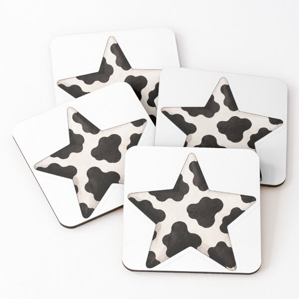 Item preview, Cow Print Star Aesthetic Sticker designed and sold by Velvet Cherry Studio.