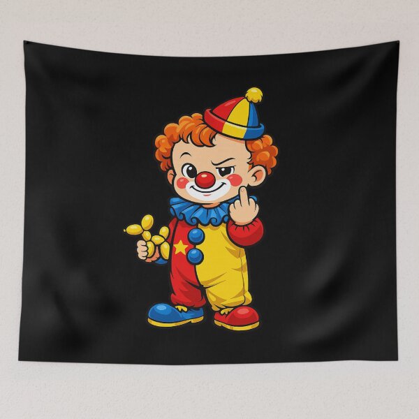 Item preview, Middle Finger Clown Baby designed and sold by UNK-Fatigues.