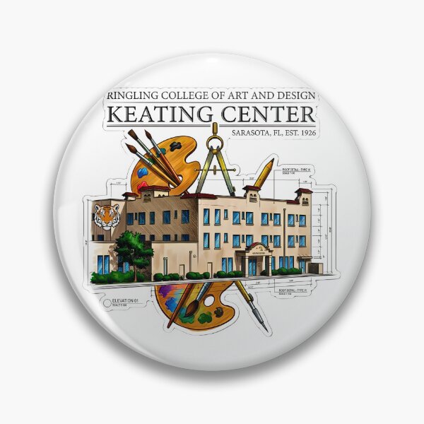 Item preview, Vintage Architectural Blueprint of Keating Center Sarasota designed and sold by EvergreenPark - Tee Studio.