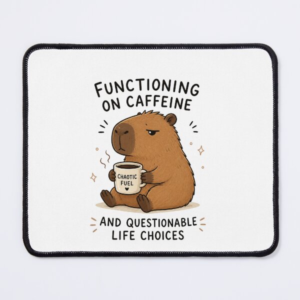 Item preview, Capybara With Coffee Mug designed and sold by Noriva.