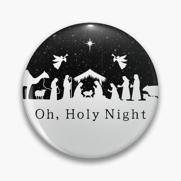 Item preview, Minimalist Black White Nativity Scene Christmas designed and sold by GlueGunEnergy.