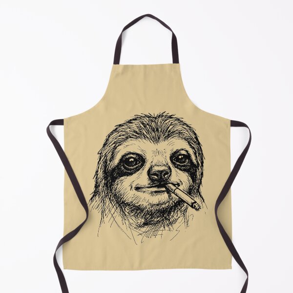 Item preview, Chill Sloth Smoking Hand Drawn Sketch Art designed and sold by d247.
