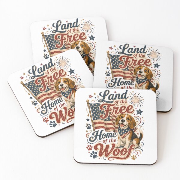 Item preview, Land of the Free Home of the Woof | 4th of July designed and sold by Katybmadeit.