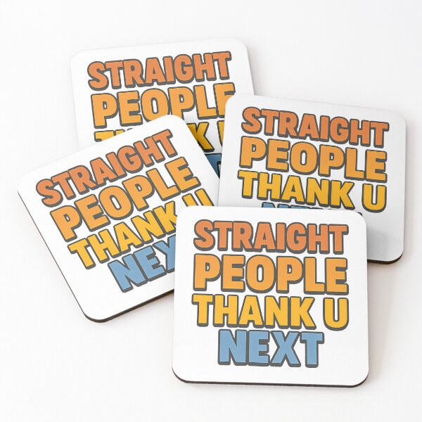 Item preview, Straight People Thank U Next - Funny Retro Queer Pride designed and sold by Haus Of Sin.