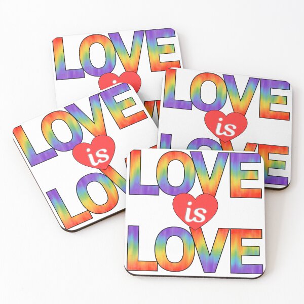 Item preview,   Love is Love Rainbow Watercolor Design - LGBTQ Pride Heart Tee designed and sold by DonnaRaine.