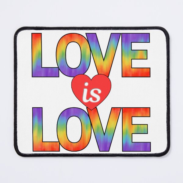 Item preview, Love is Love Rainbow Watercolor Design - LGBTQ Pride Heart Tee designed and sold by DonnaRaine.