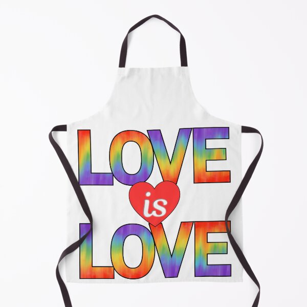 Item preview, Love is Love Rainbow Watercolor Design - LGBTQ Pride Heart Tee designed and sold by DonnaRaine.
