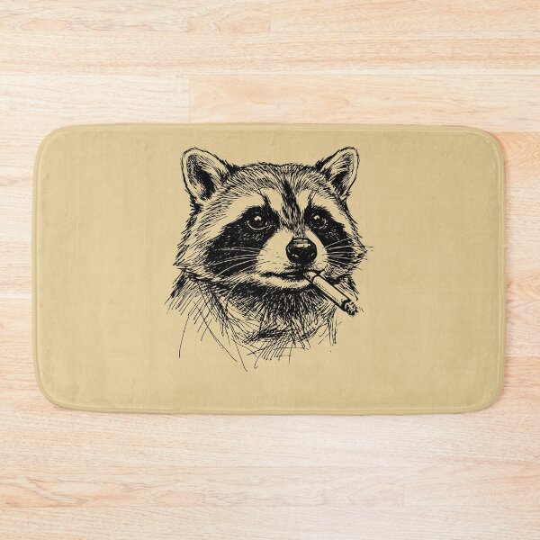 Item preview, Edgy Raccoon Smoking Cigar Sketch Art designed and sold by d247.