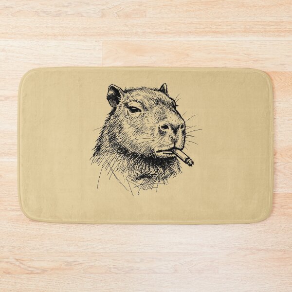 Item preview, Chill Capybara Smoking Cigar Sketch Art designed and sold by d247.