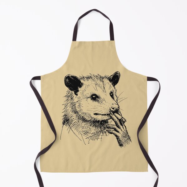 Item preview, Edgy Opossum Smoking Cigar Line Art designed and sold by d247.