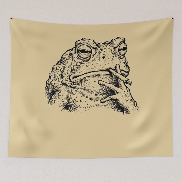 Item preview, Cool Toad Smoking Cigar Retro Style designed and sold by d247.