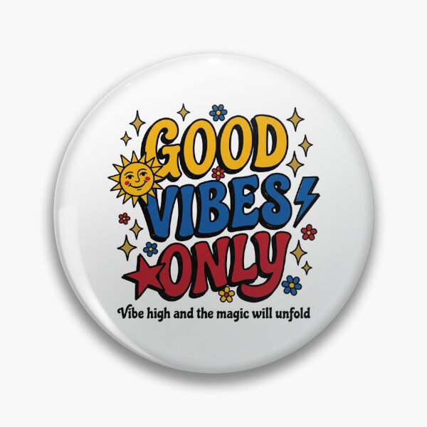 Item preview, Good Vibes Only Retro Groovy T-Shirt - Vibe High and the Magic Will Unfold designed and sold by PlushFutura.