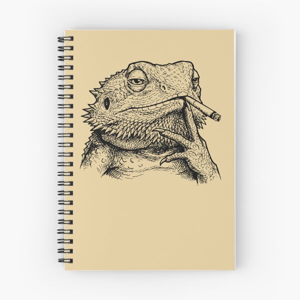 Item preview, Chillin' Bearded Dragon Smoking Lizard designed and sold by d247.
