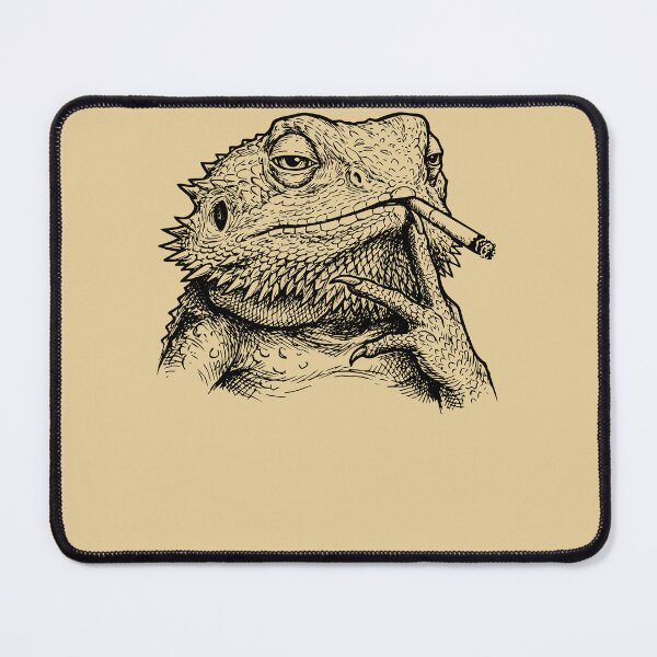 Item preview, Chillin' Bearded Dragon Smoking Lizard designed and sold by d247.