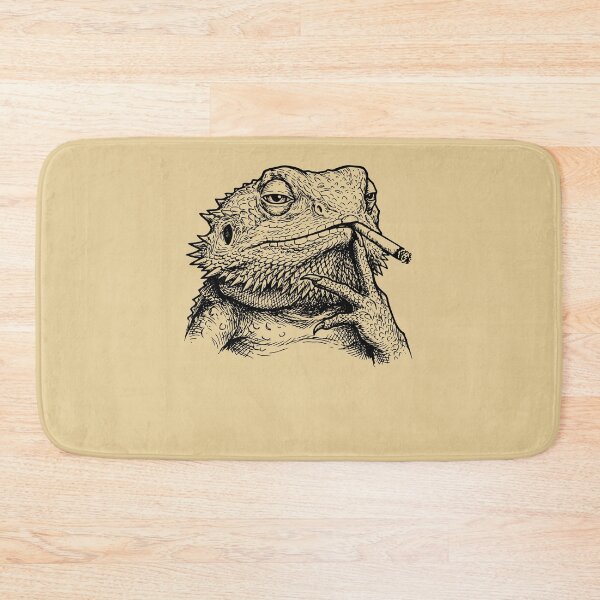 Item preview, Chillin' Bearded Dragon Smoking Lizard designed and sold by d247.