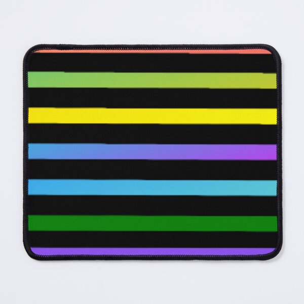 Item preview, Vibrant Colorful Horizontal Stripes on Black | Bold Abstract Geometric Pattern Art designed and sold by Nexus Space.