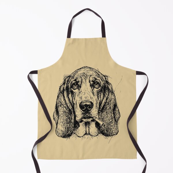 Item preview, Smoking Dog Sketch Art Hound Smoker designed and sold by d247.