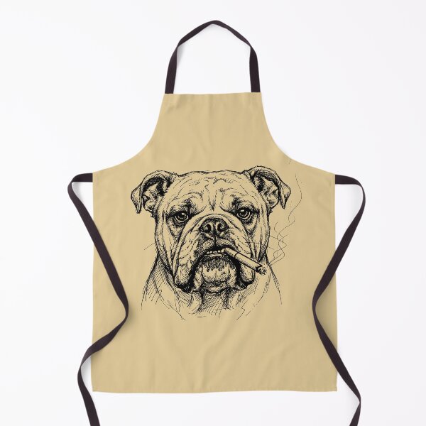 Item preview, Cool Bulldog with Cigar Sketch Art designed and sold by d247.