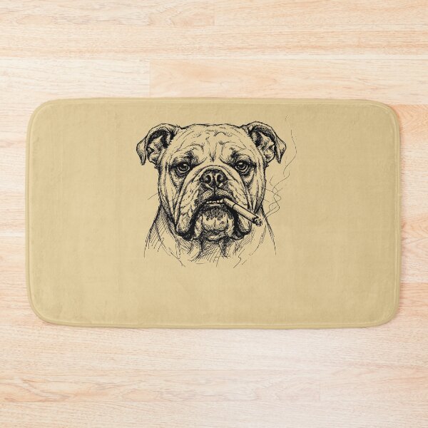 Item preview, Cool Bulldog with Cigar Sketch Art designed and sold by d247.