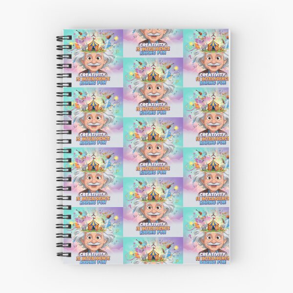 Item preview, Einstein Inspired "Creativity Is Intelligence Having Fun" Colourful Quote Design – Fun Creative Brain Art designed and sold by Donsean22.