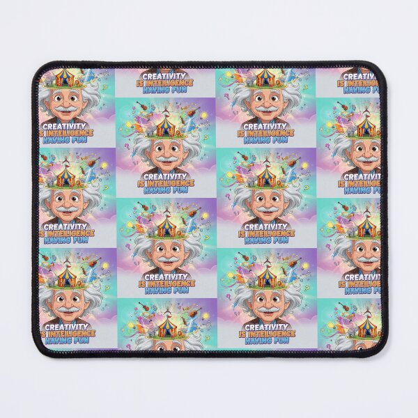 Item preview, Einstein Inspired "Creativity Is Intelligence Having Fun" Colourful Quote Design – Fun Creative Brain Art designed and sold by Donsean22.
