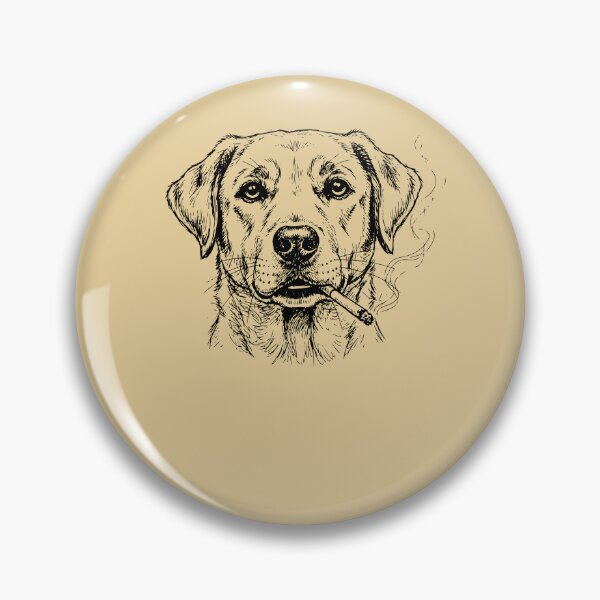 Item preview, Cool Labrador Dog Smoking Cigar Sketch Art designed and sold by d247.