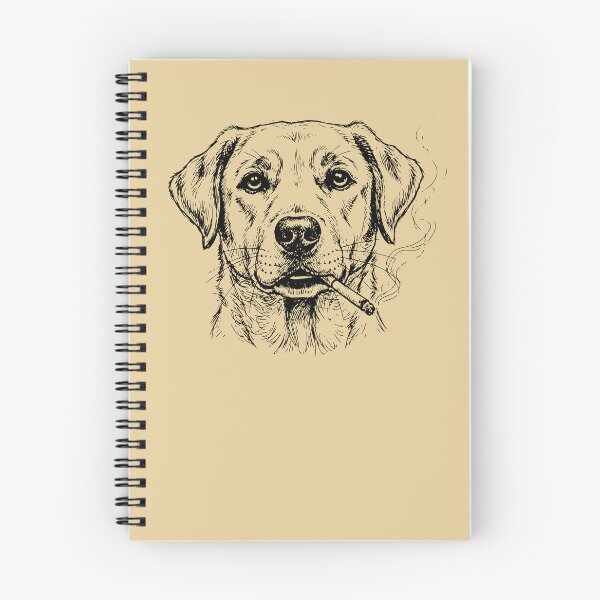 Item preview, Cool Labrador Dog Smoking Cigar Sketch Art designed and sold by d247.