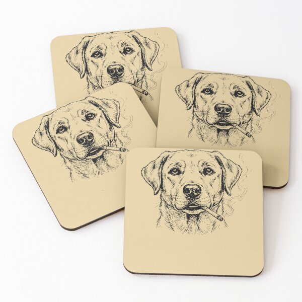 Item preview, Cool Labrador Dog Smoking Cigar Sketch Art designed and sold by d247.