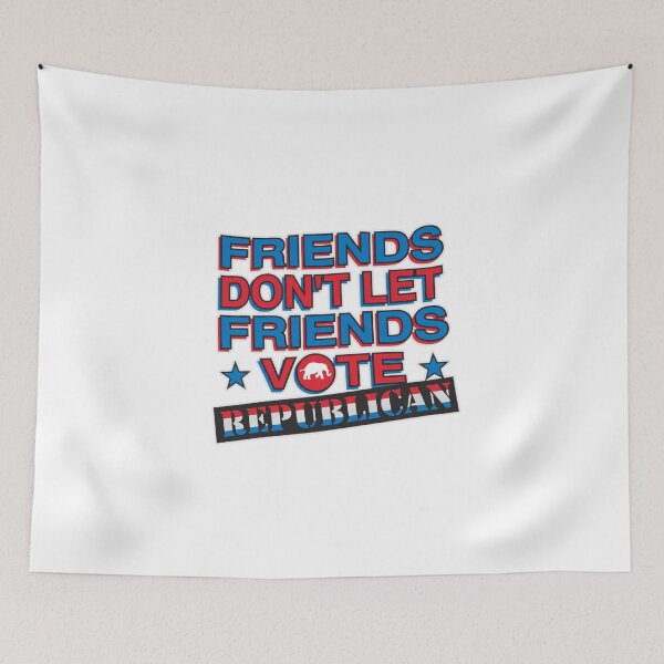 Item preview, Democrat Political Humor Friends Don't Let Friends VOTE Republican 2026 Election designed and sold by BuyShirtsOnline.