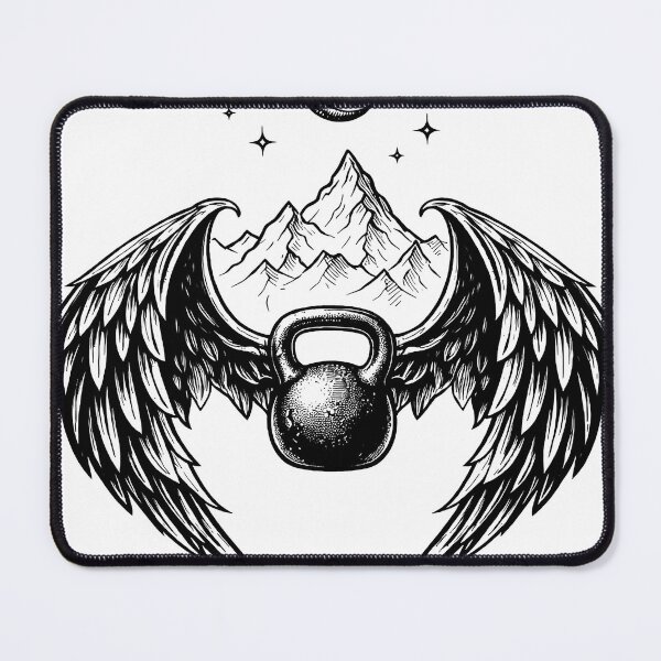 Item preview, Winged Kettlebell Crest designed and sold by Endgameco.