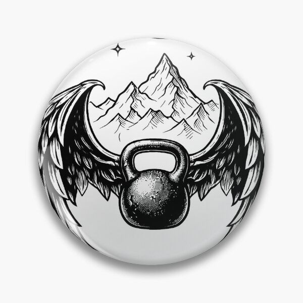 Item preview, Winged Kettlebell Crest designed and sold by Endgameco.