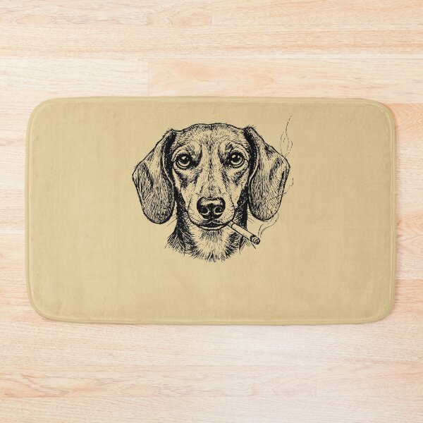 Item preview, Cool Dachshund Dog Smoking Sketch Art designed and sold by d247.