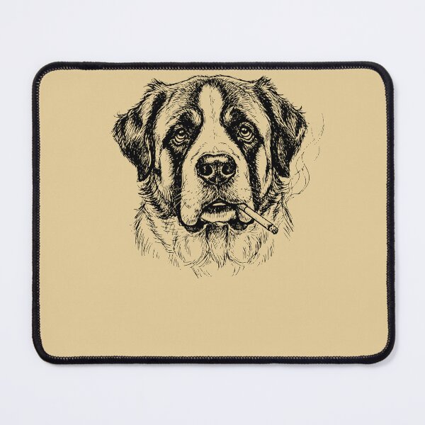 Item preview, Cool Smoking Large Dog Breed Line Art Design designed and sold by d247.