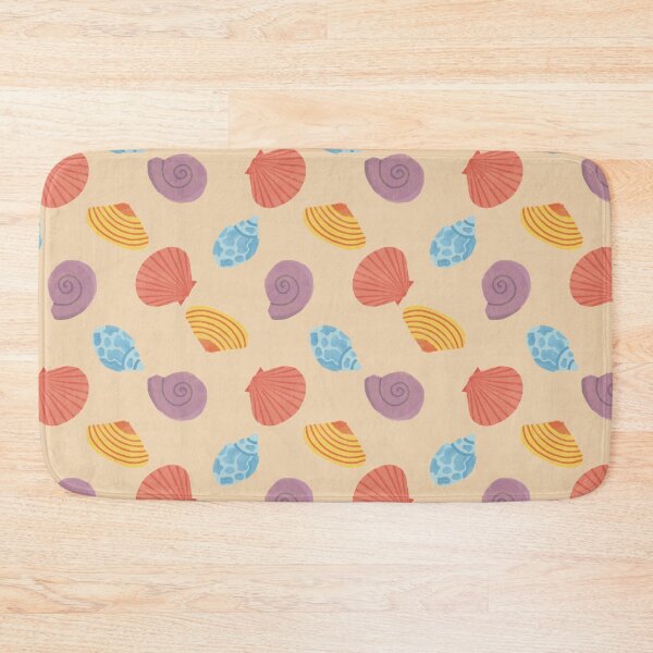 Item preview, Colorful Shells on Beach Sand Pattern designed and sold by Puddlescreation.