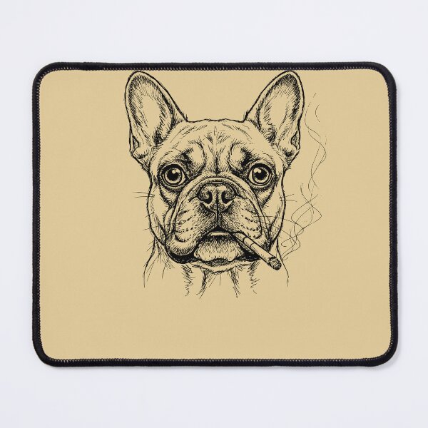 Item preview, French Bulldog Cigar Smoker Dog Sketch Art designed and sold by d247.