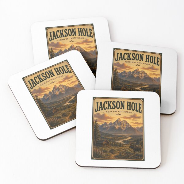 Artikelvorschau, Jackson Hole, Wyoming – Vintage-Aufkleber, Drucke, Poster entworfen und verkauft von projectbadass.