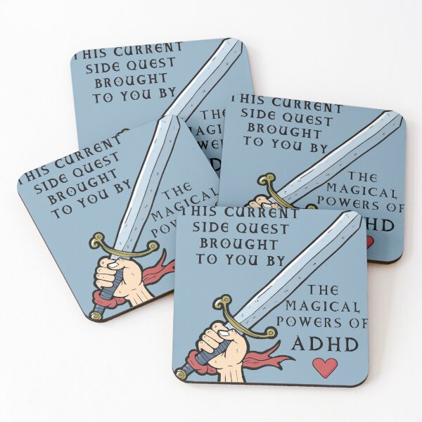 Item preview, This current side quest brought to you by ADHD designed and sold by AbbeyThorn.