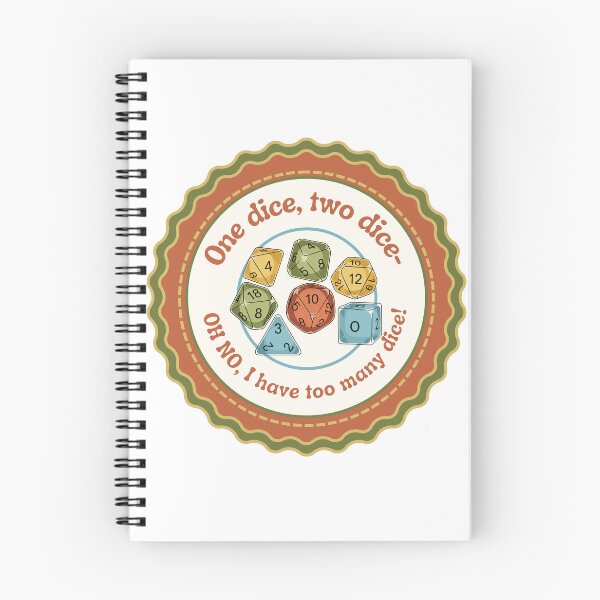 Item preview, One Dice, Two Dice- OH NO, I Have Too Many Dice! designed and sold by anthropocynical.