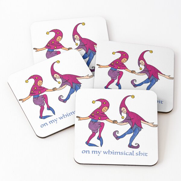 Item preview, Whimsical fools; purple, blue, pink designed and sold by annaguerra.