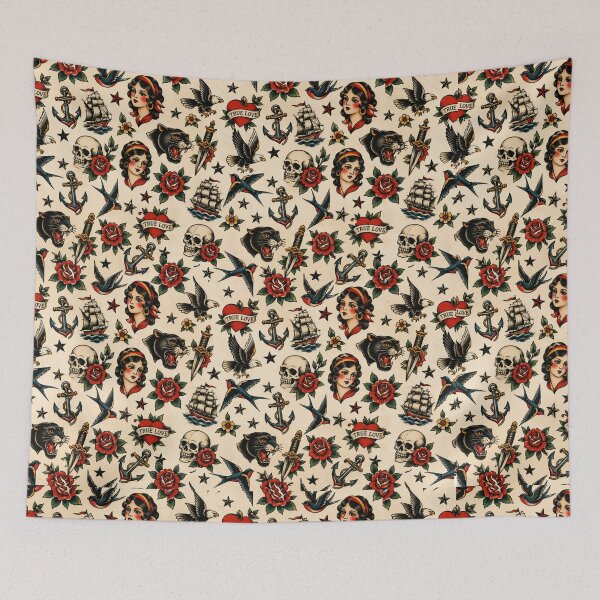Item preview, Traditional Tattoo Pattern designed and sold by BlueLineLAX.
